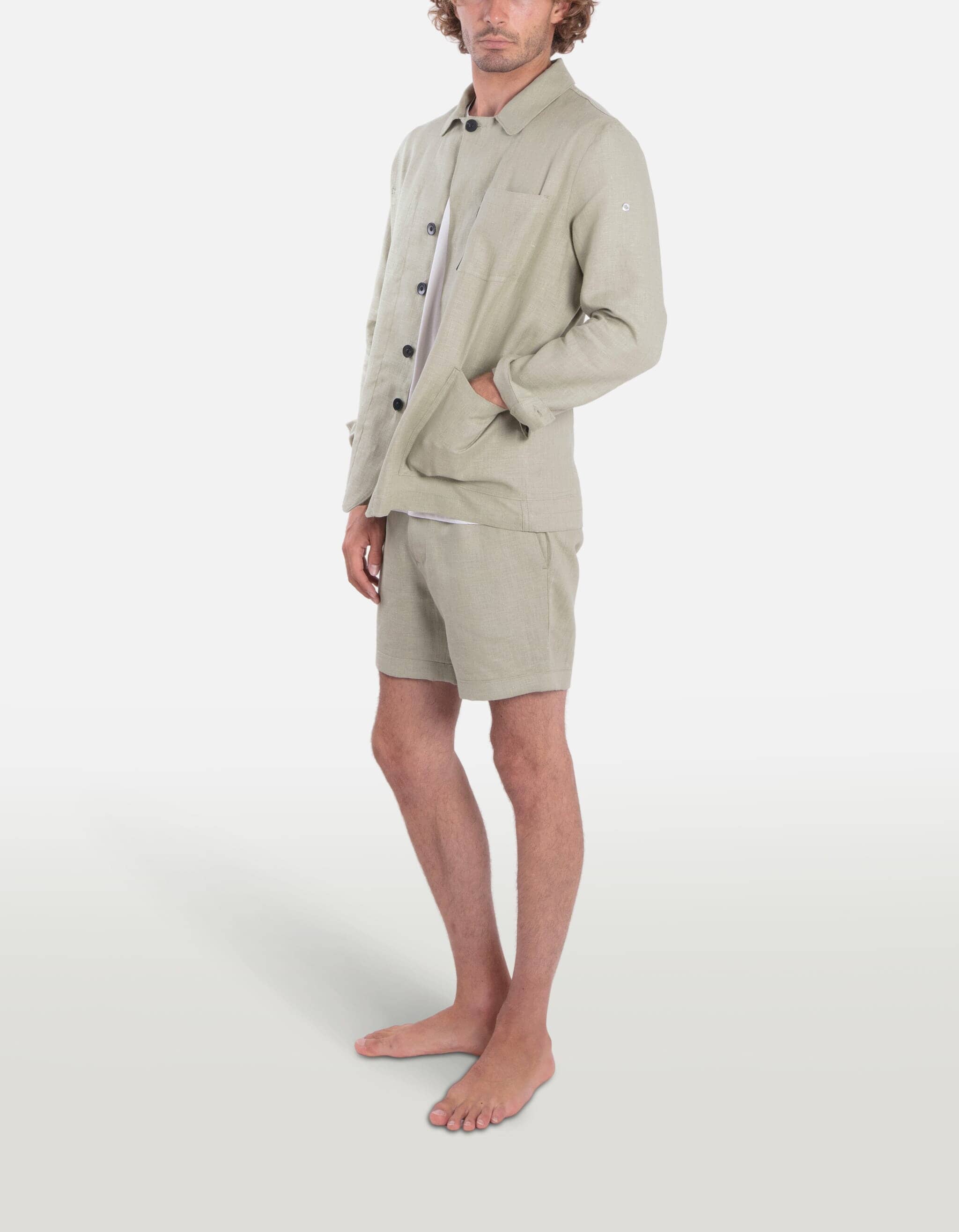 Doris - 03. Green Olive Doris - 03. Green Olive Overshirt - Doris MACKEENE