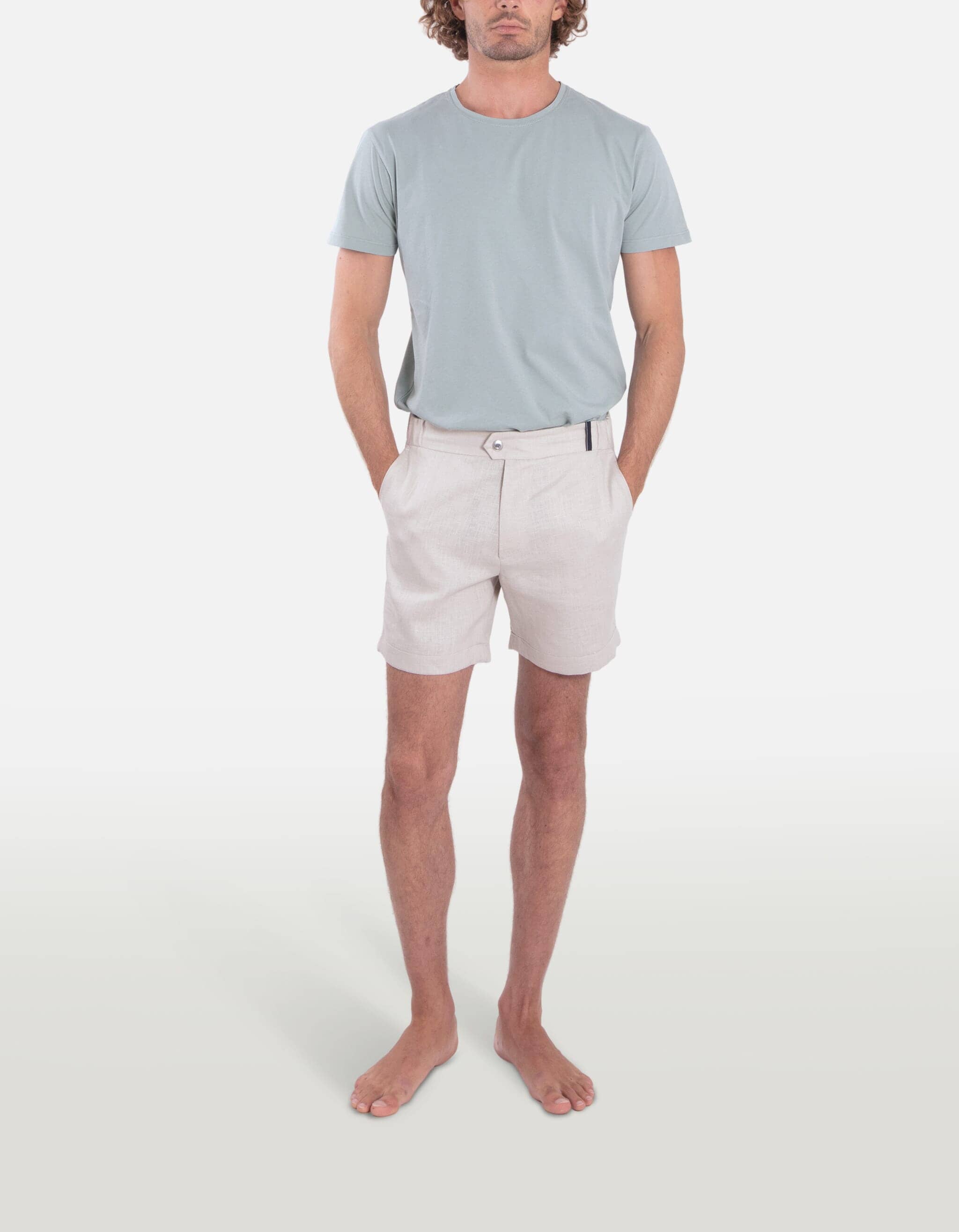 Todd - 05. Beige Grey Shorts - Todd MACKEENE 