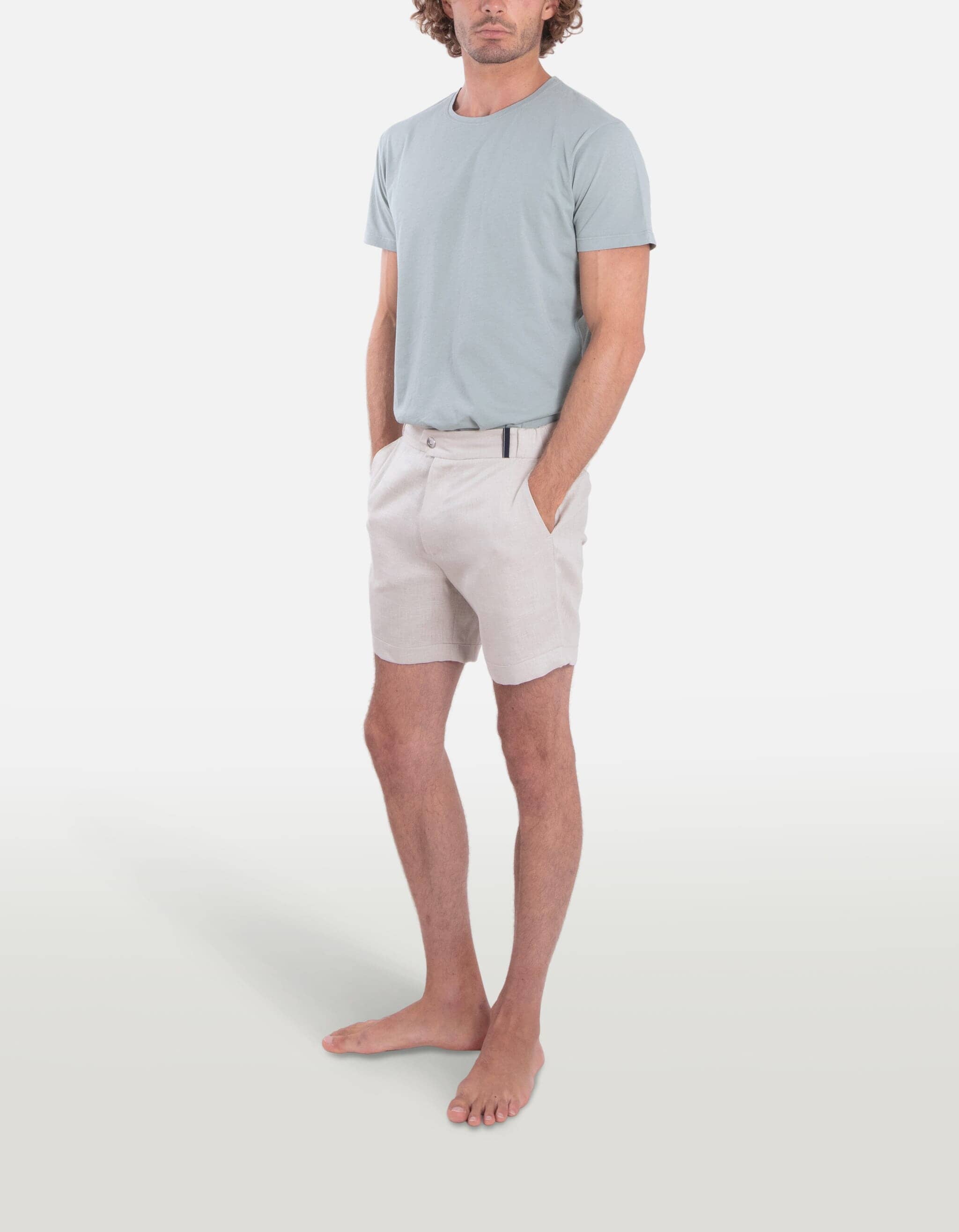 Todd - 05. Beige Grey Shorts - Todd MACKEENE 