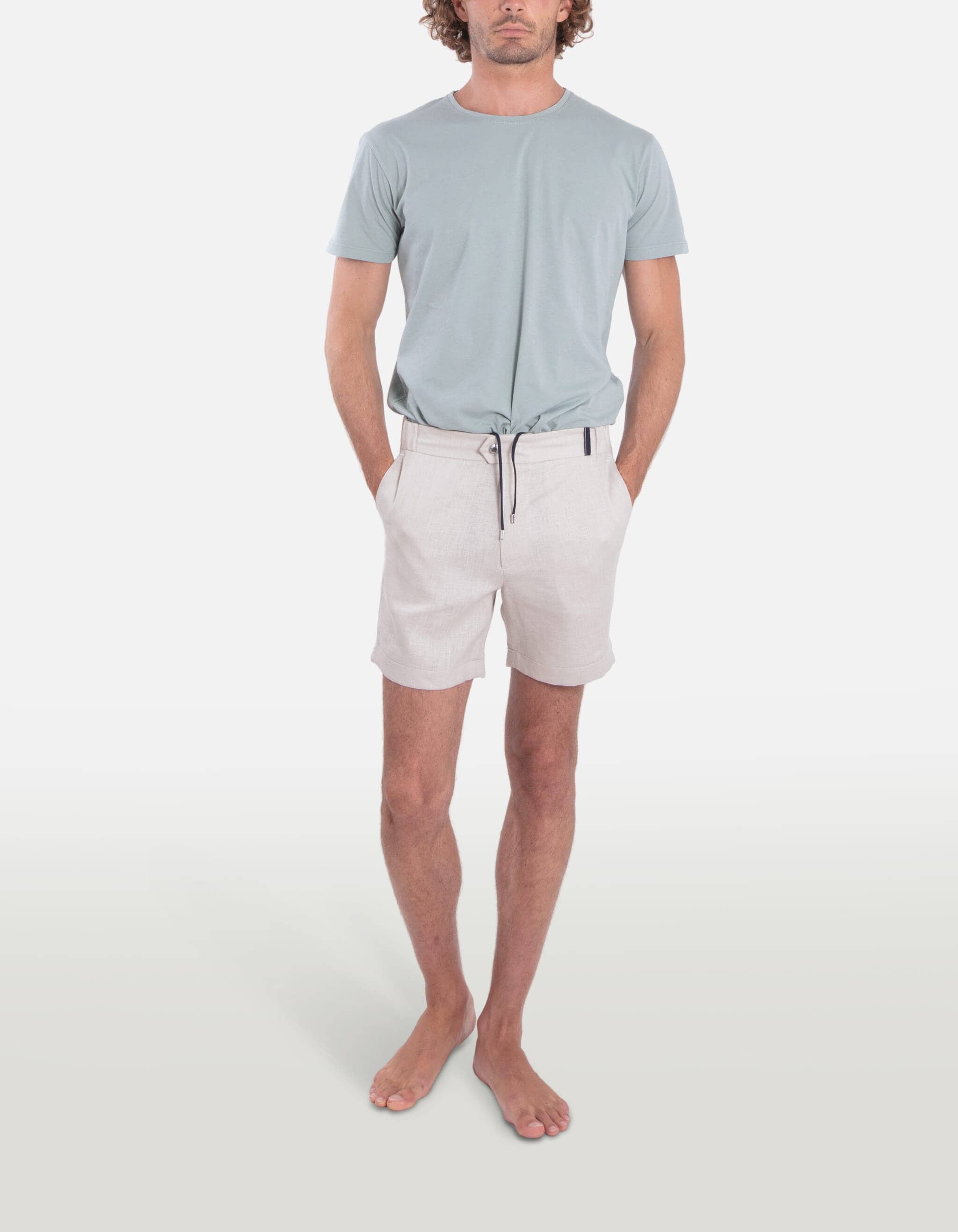 Todd - 05. Beige Grey Shorts - Todd MACKEENE 