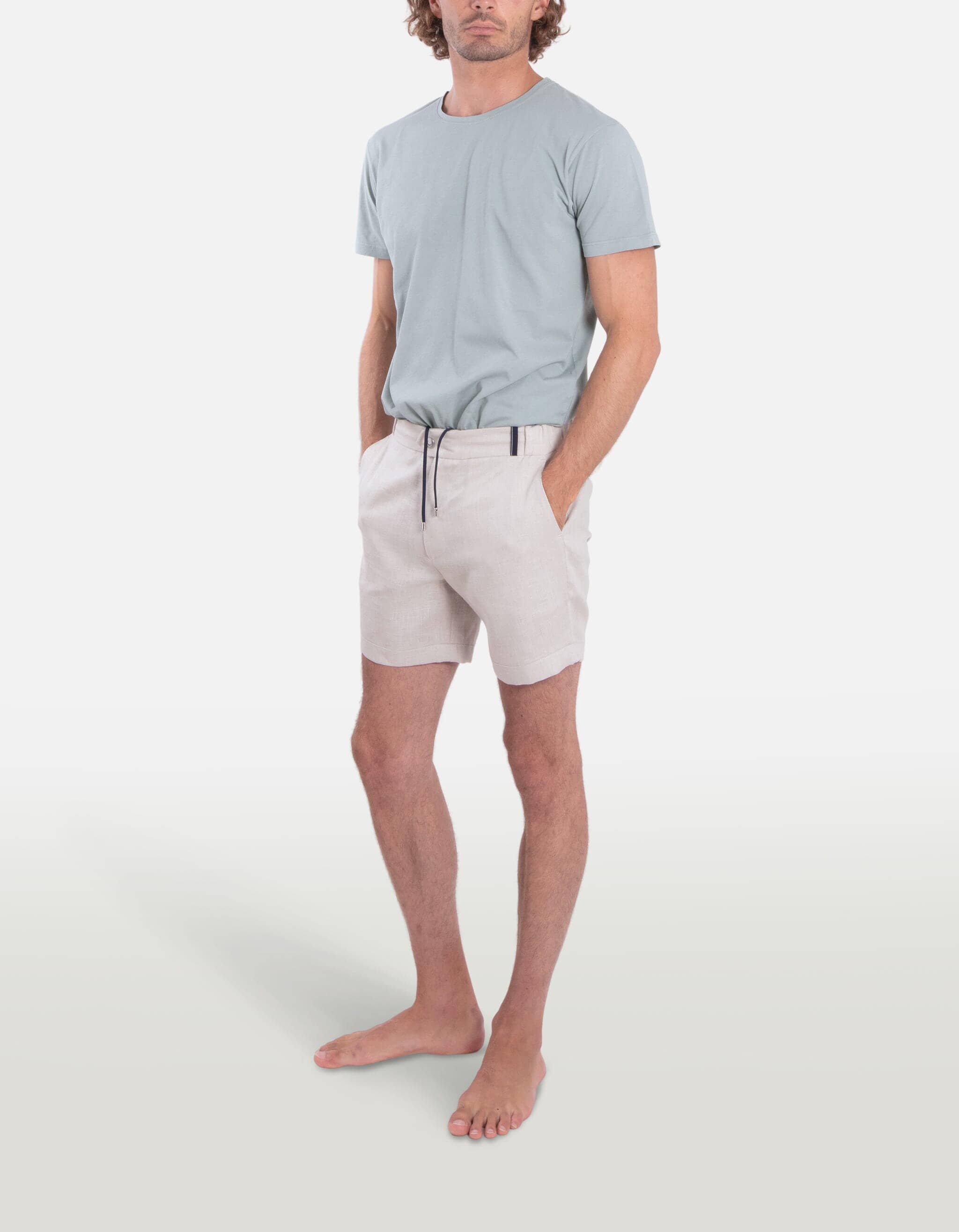 Todd - 05. Beige Grey Shorts - Todd MACKEENE 