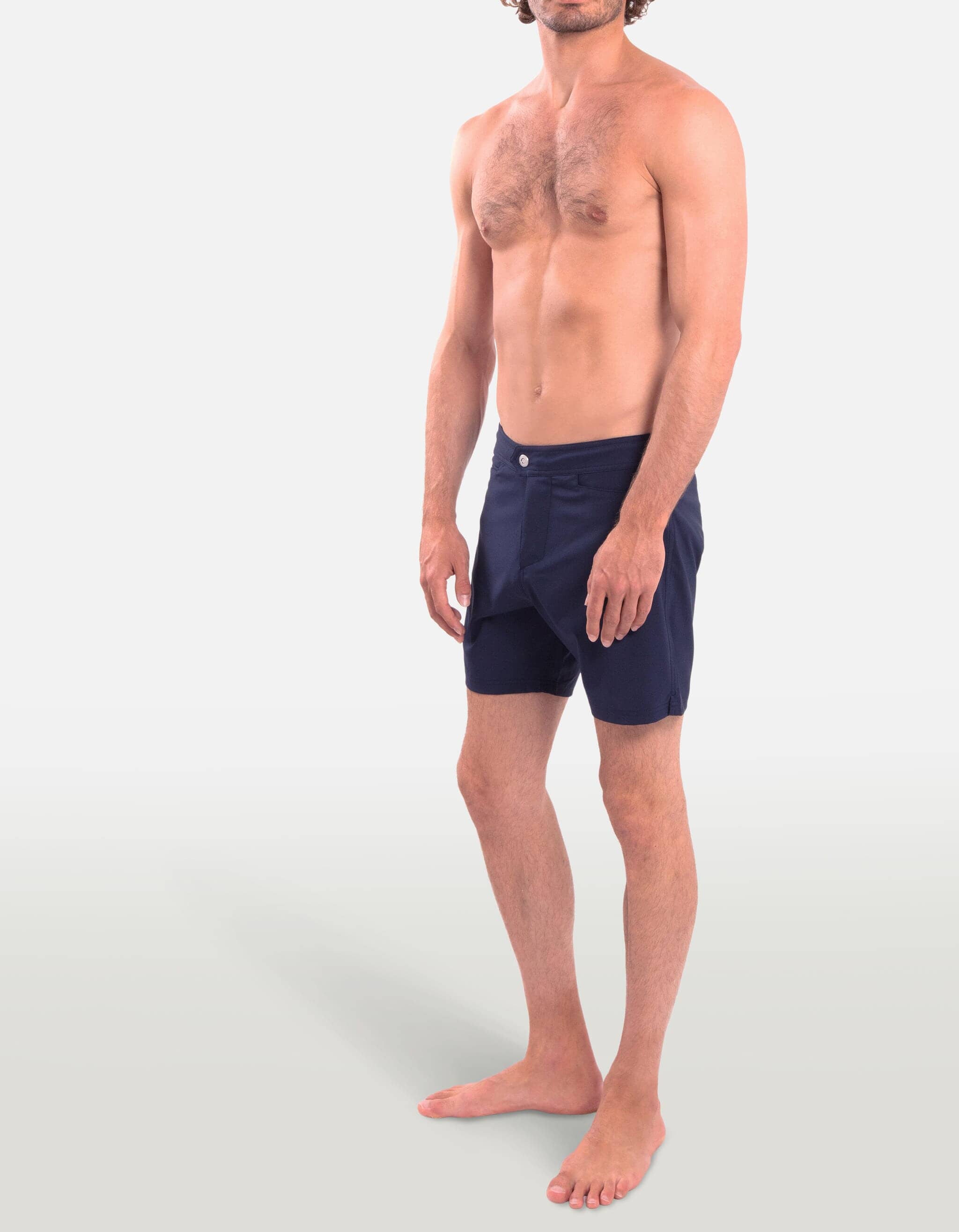 Barth5 - 00. Navy Swim Shorts - Barth5 MACKEENE 