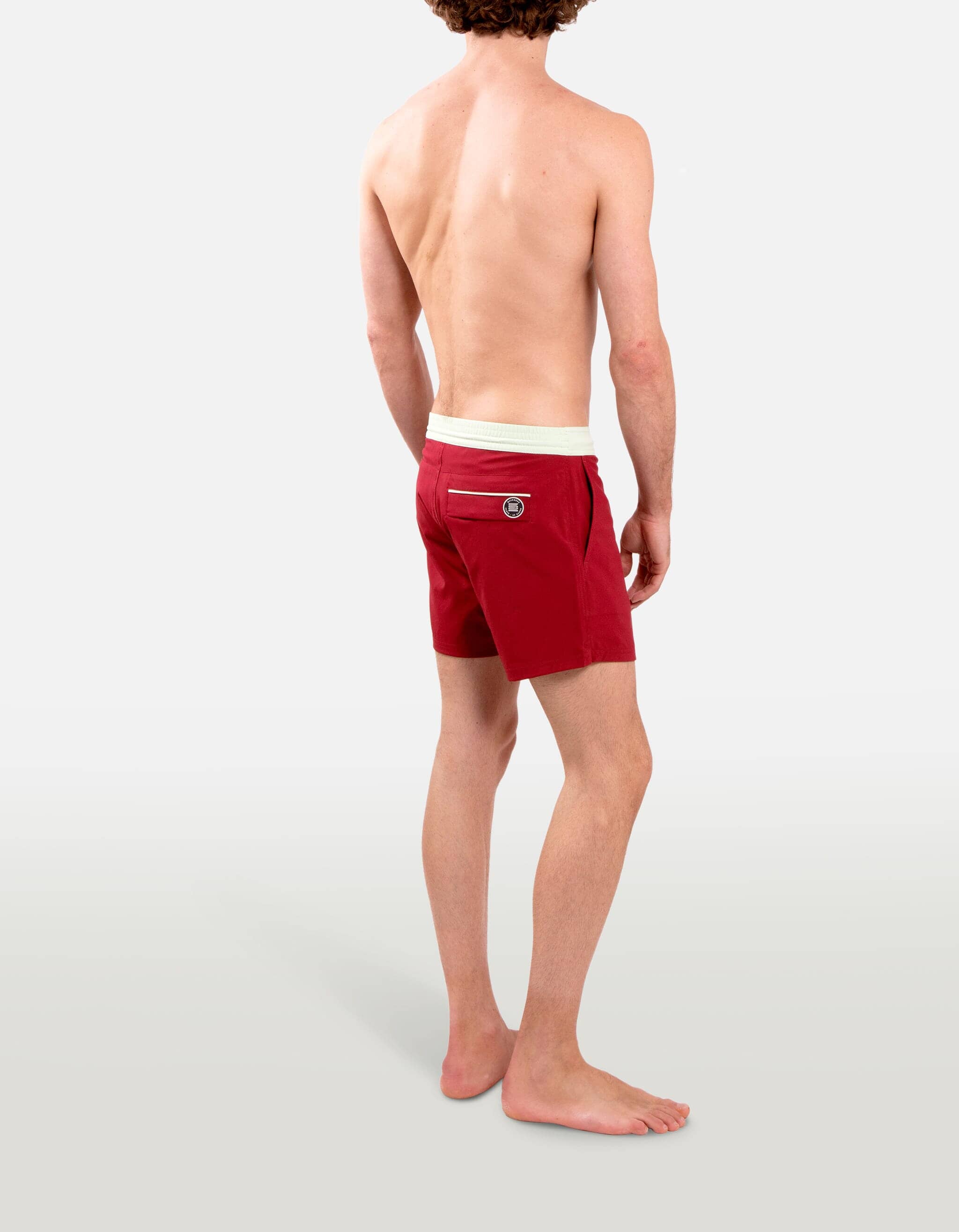 Ben - 02. Bordeau & Tea Swim Shorts - Ben MACKEENE 