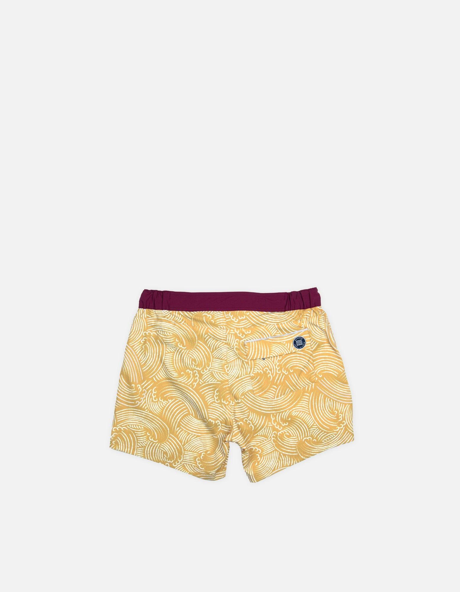 Gize - P11. Windy Mustard & Bordo Swim Shorts - Gize MACKEENE 