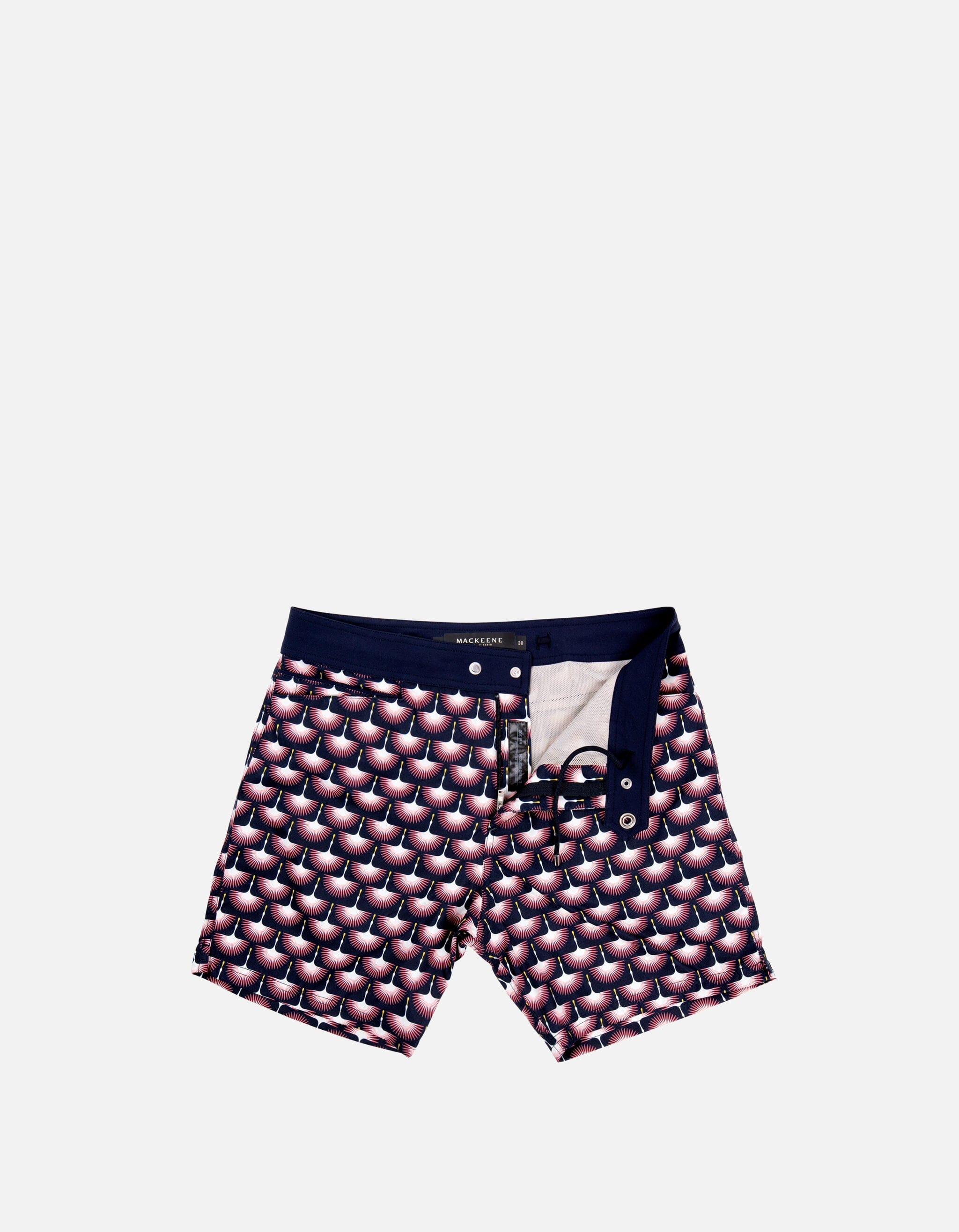 Barth5 - P30. Navy Hewed Swim Shorts - Barth5 MACKEENE 