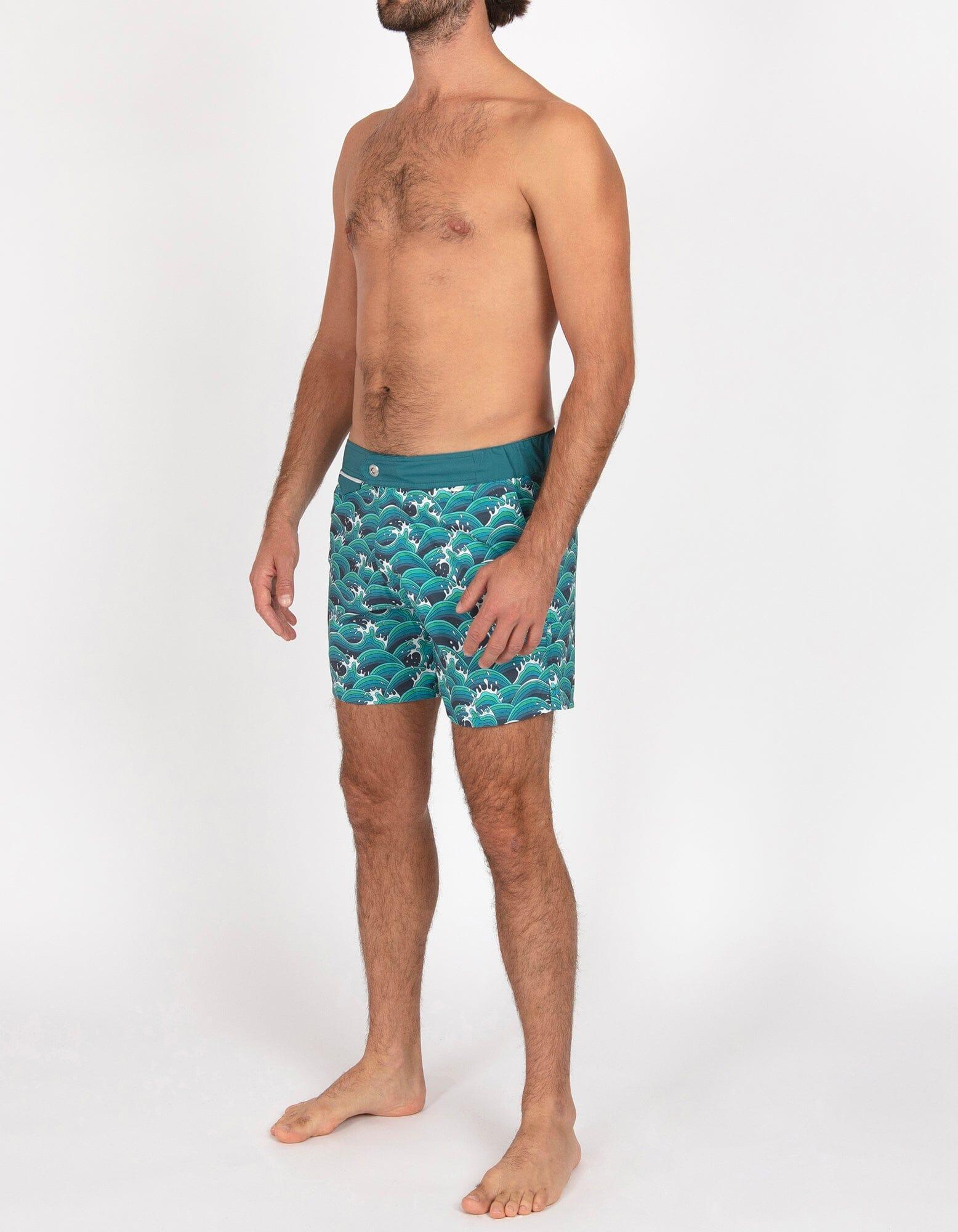 Gize - P01. Manga Waves & Duck Swim Shorts - Gize MACKEENE 