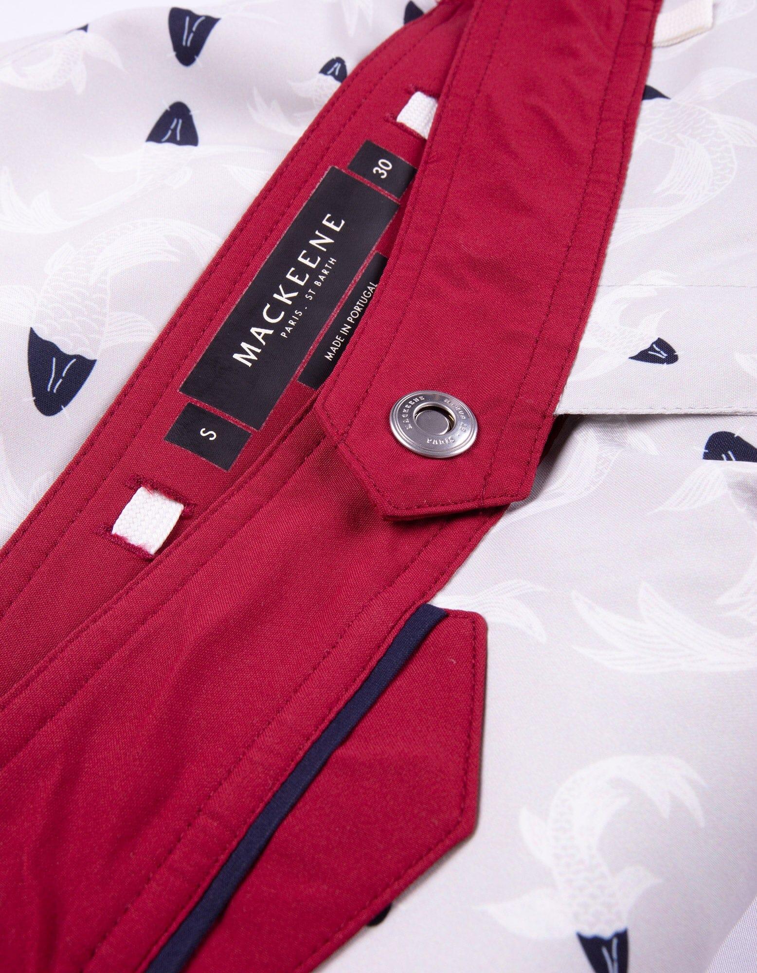 Gize - P14. Fish Grey & Bordo Gize - P14. Fish Grey & Bordo Swim Shorts - Gize MACKEENE