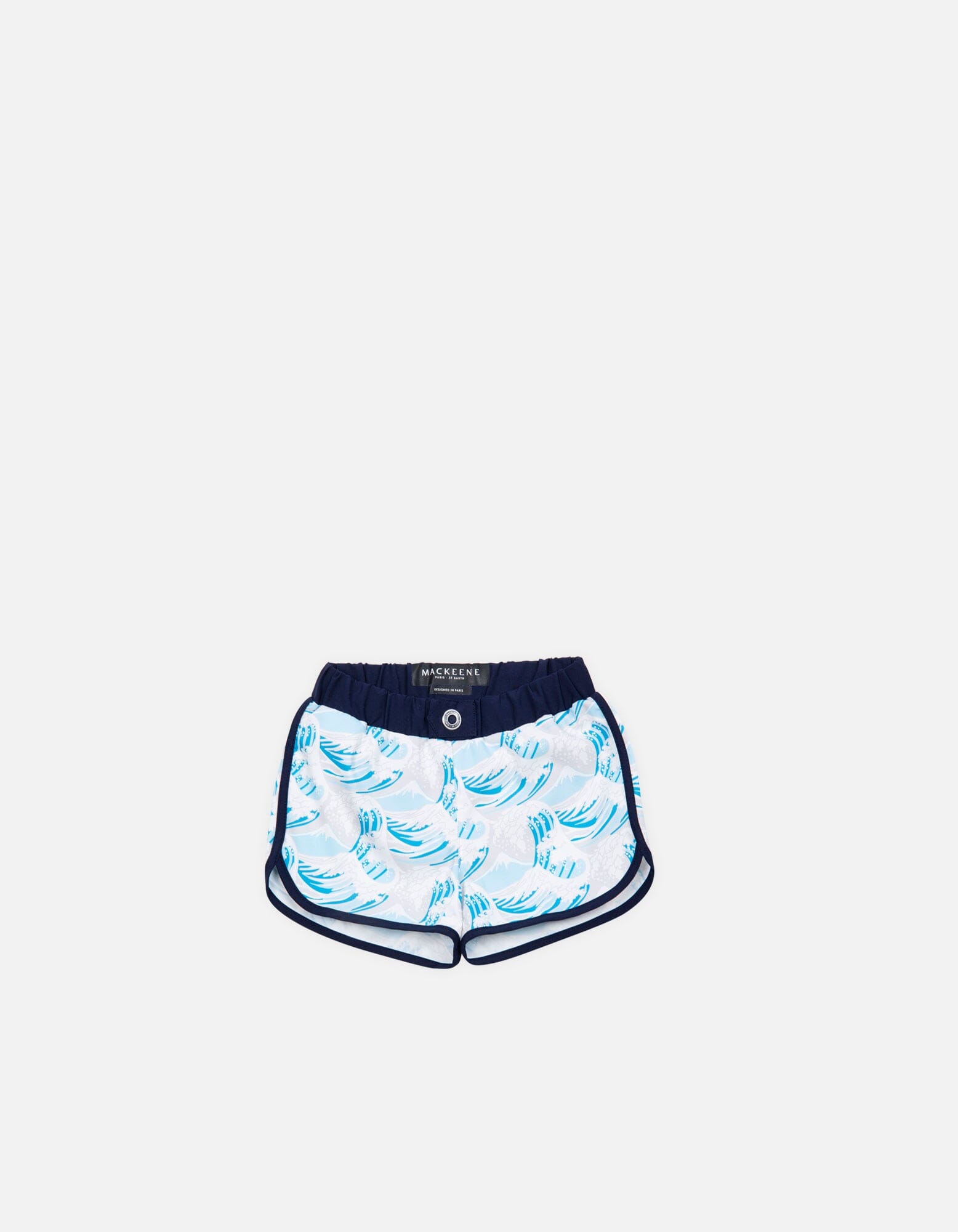 Son - P08. Hokusai Turquoise & Navy Son - P08. Hokusai Turquoise & Navy Swim Shorts - Son MACKEENE