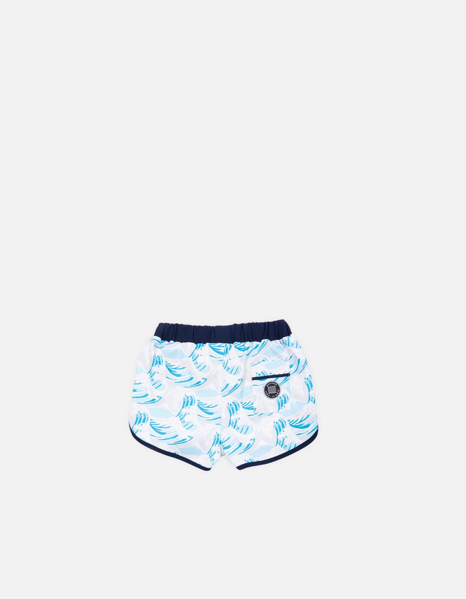 Son - P08. Hokusai Turquoise & Navy Son - P08. Hokusai Turquoise & Navy Swim Shorts - Son MACKEENE