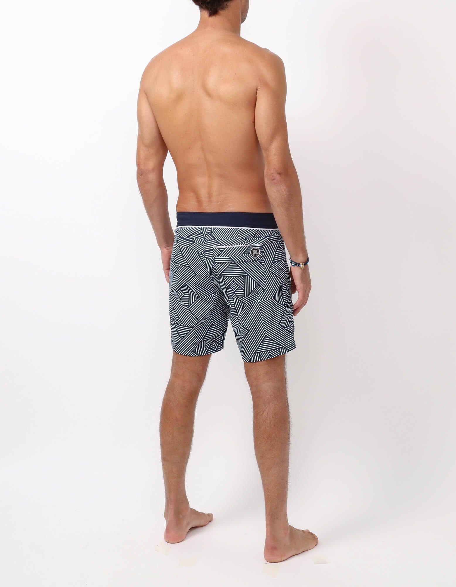 Barth4 - P17. Tron Navy & Navy Barth4 - P17. Tron Navy & Navy Swim Shorts - Barth4 MACKEENE