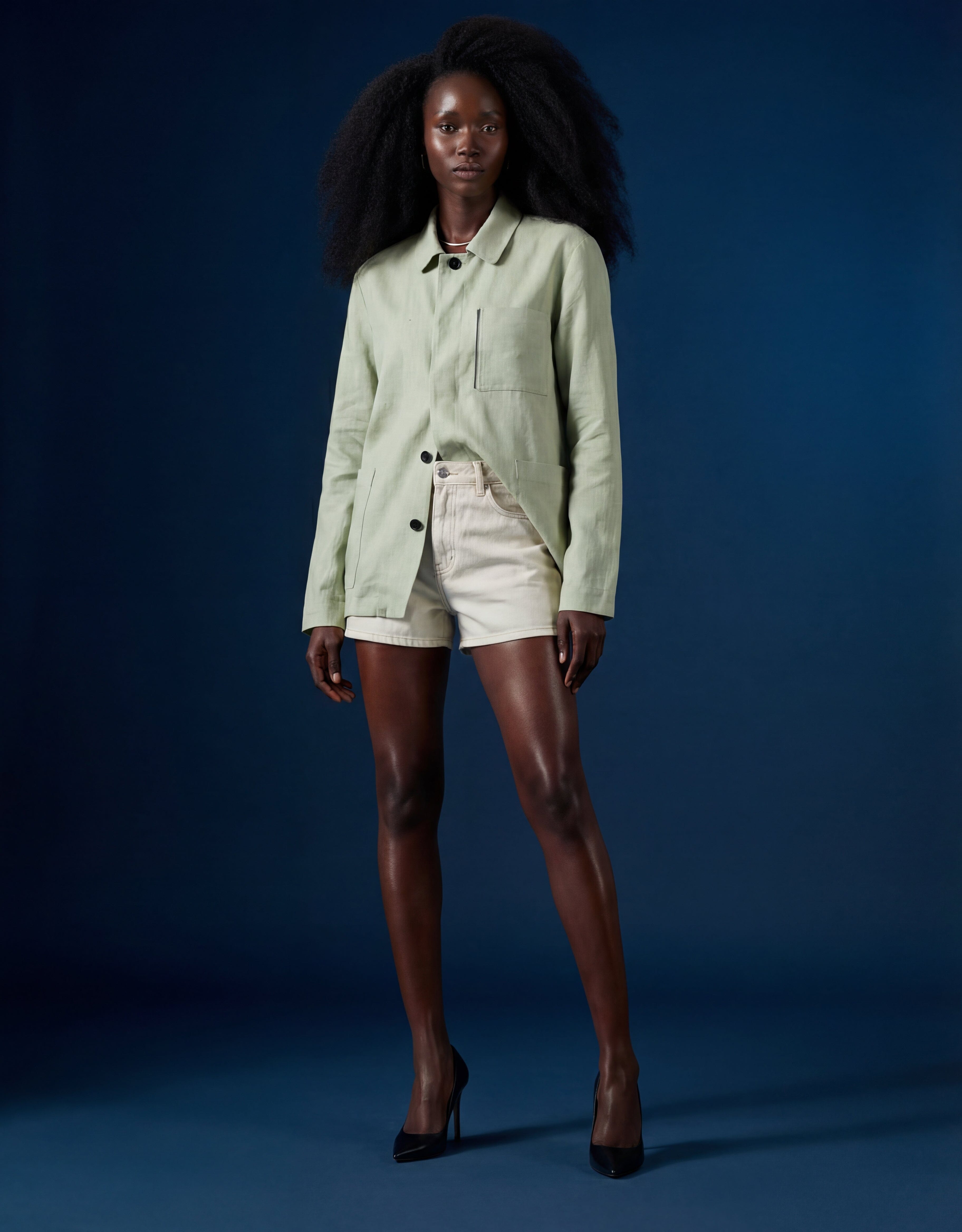 Doris - 03. Green Olive Overshirt - Doris MACKEENE 