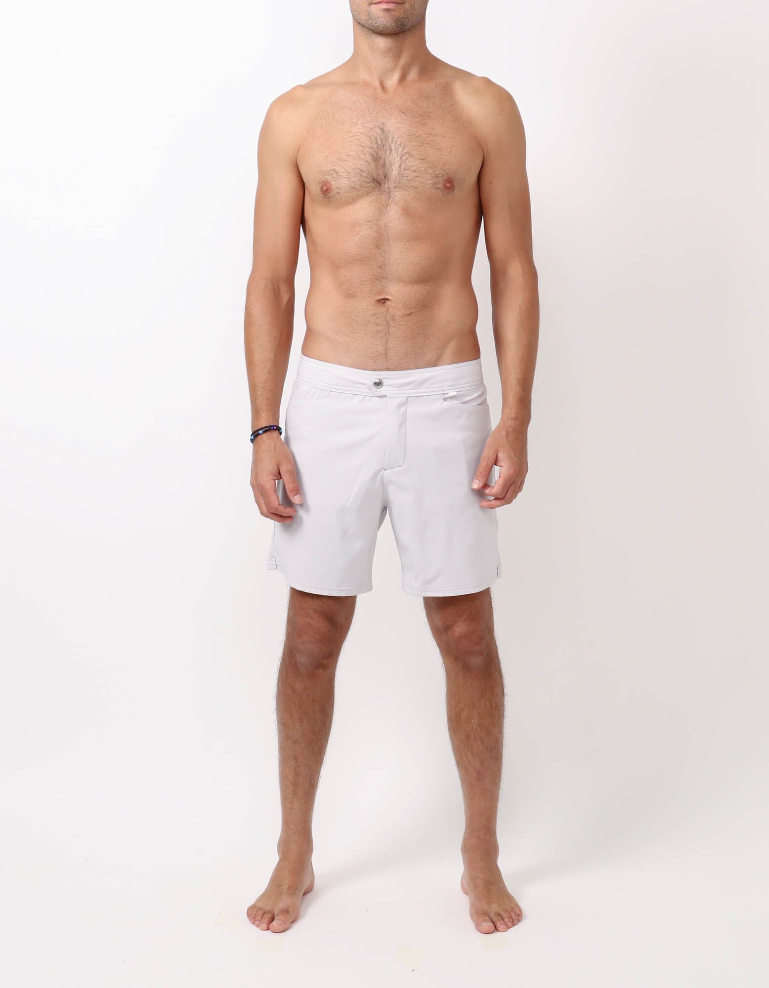 Barth5 - 00. Light Grey Swim Shorts - Barth5 MACKEENE 