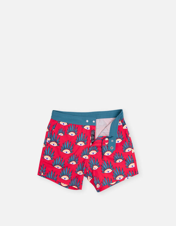 Ben - P32. Red Eyes Swim Shorts - Ben MACKEENE 