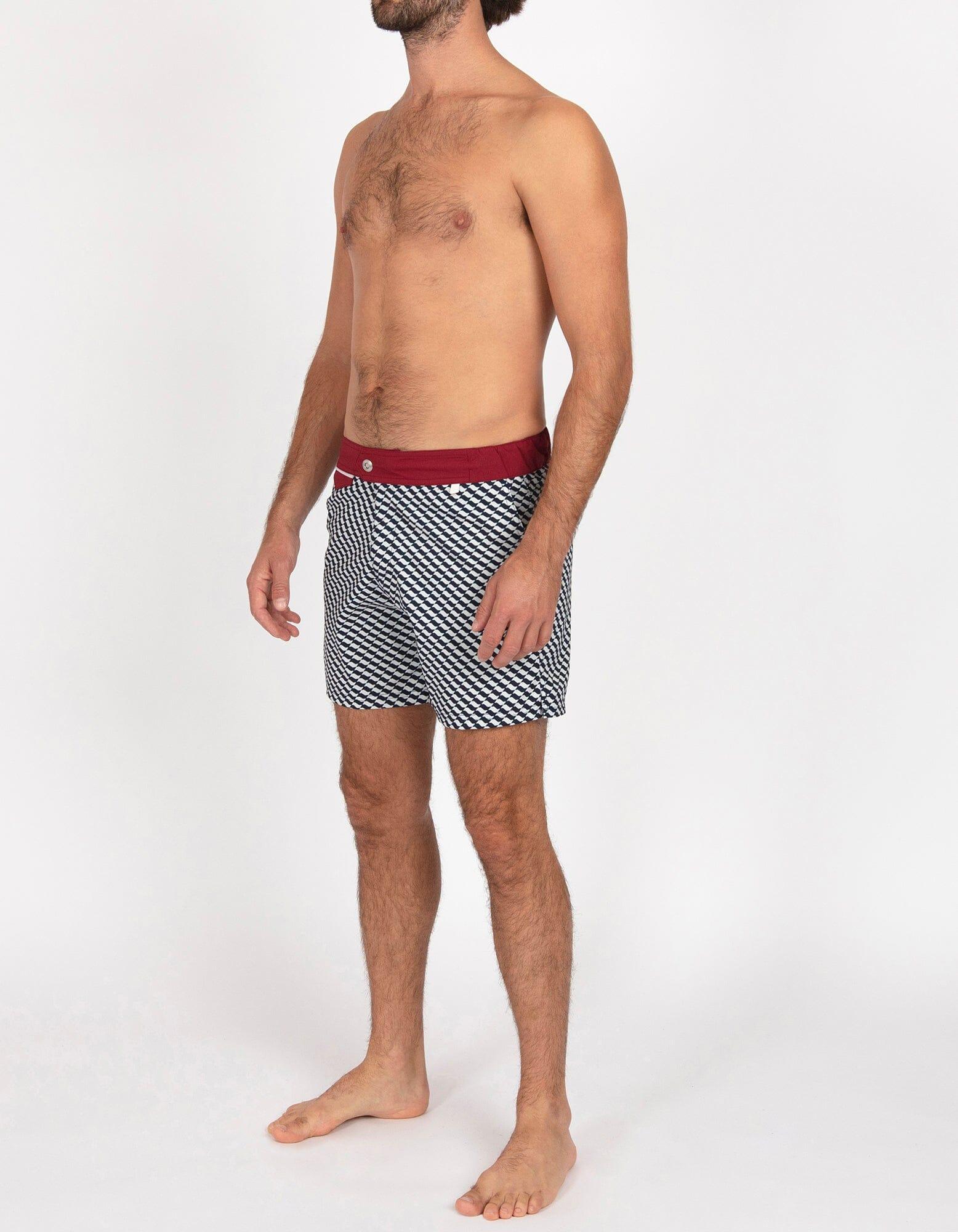 Gize - P12. Sao & Bordo Swim Shorts - Gize MACKEENE 