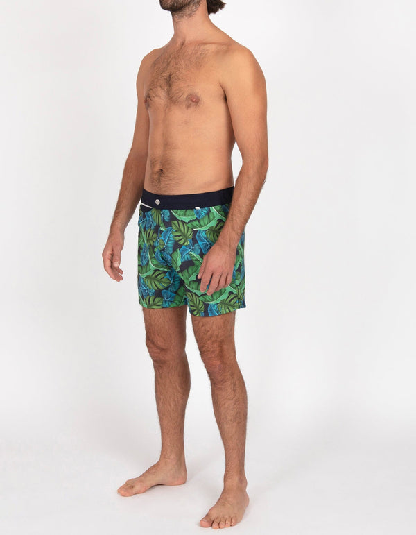 Gize - P02. Navy Tropic & Navy Swim Shorts - Gize MACKEENE 