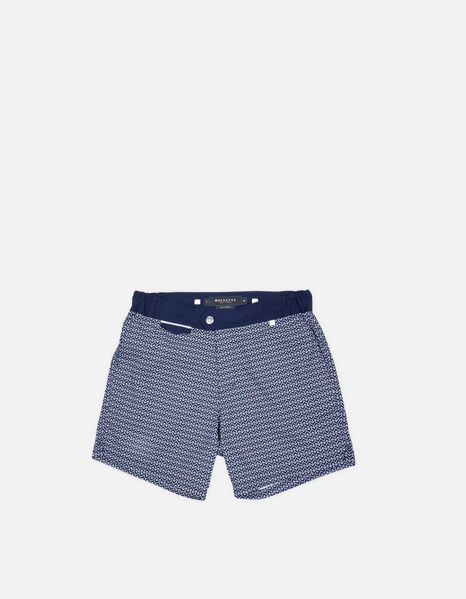 Gize - P16. Chevron Navy & Navy Swim Shorts - Gize MACKEENE 