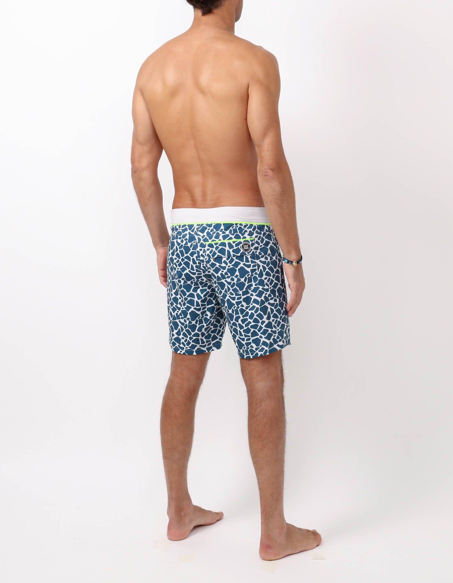 Barth4 - P15. Mini Lakes & Grey Swim Shorts - Barth4 MACKEENE 