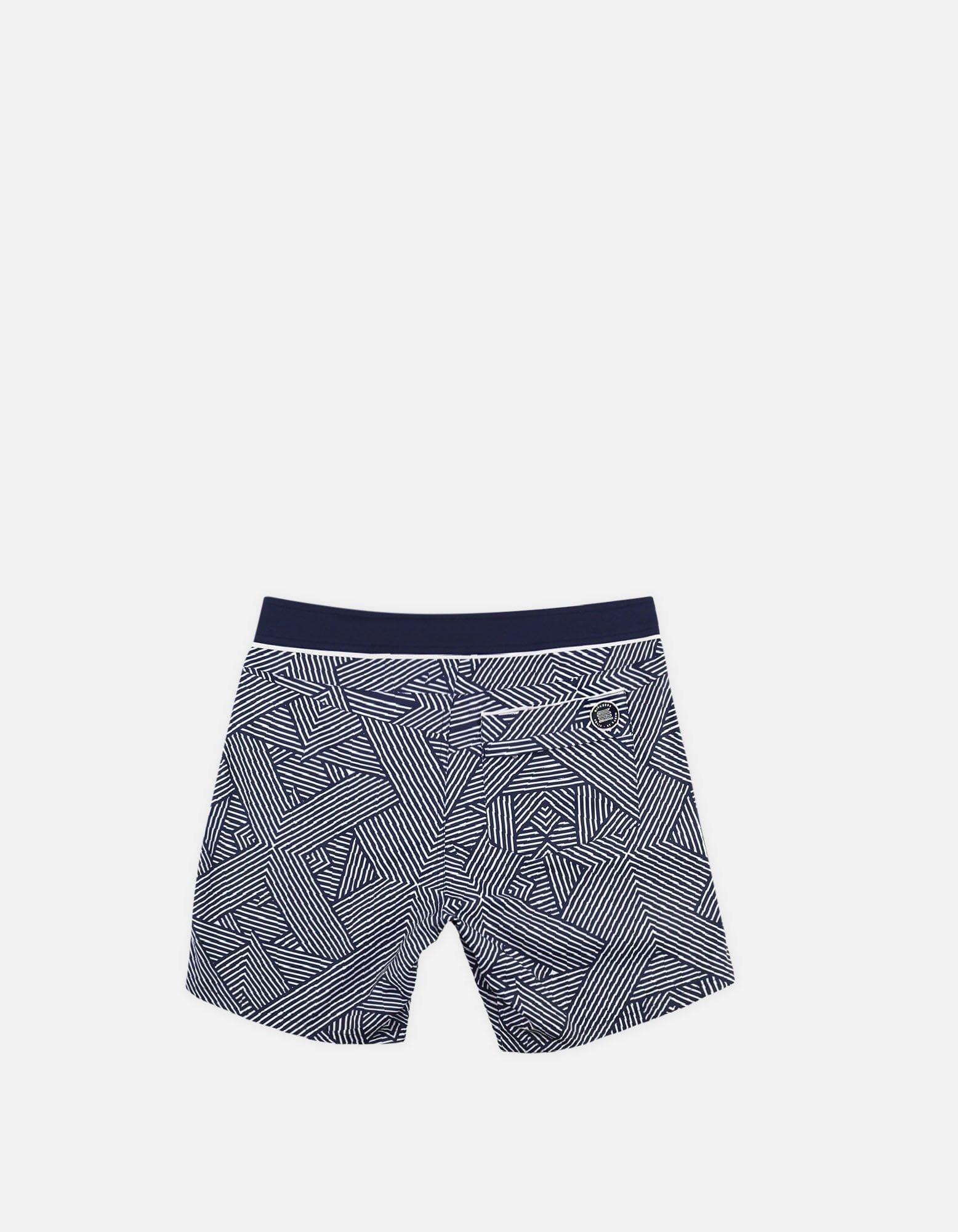 Barth4 - P17. Tron Navy & Navy Swim Shorts - Barth4 MACKEENE 