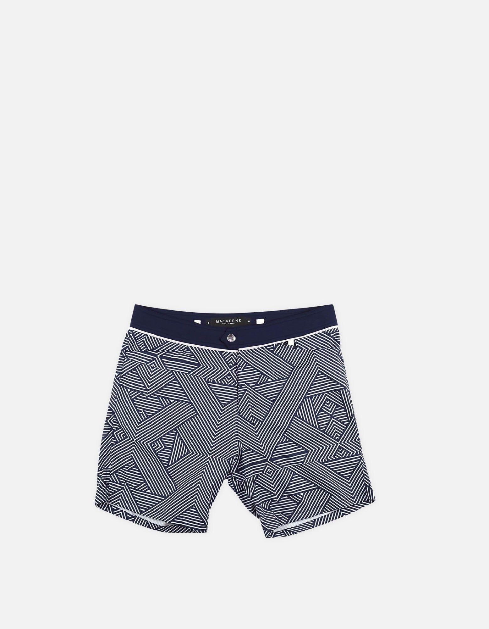 Barth4 - P17. Tron Navy & Navy Swim Shorts - Barth4 MACKEENE 