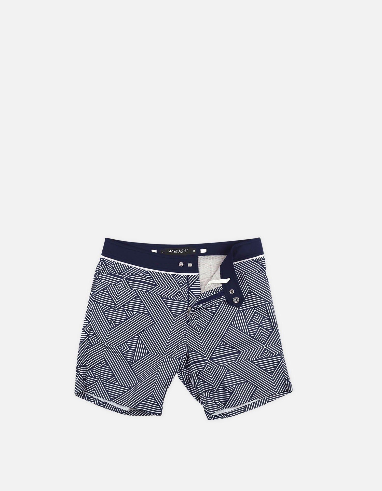 Barth4 - P17. Tron Navy & Navy Swim Shorts - Barth4 MACKEENE 